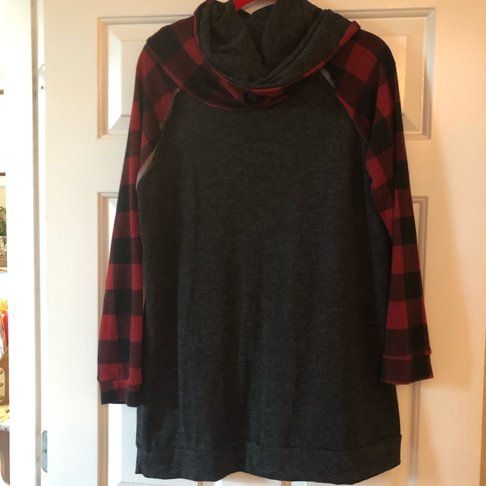 Cowl neck sweatshirt